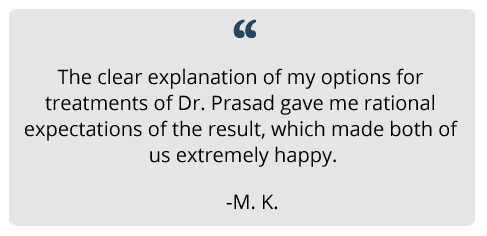 patient review on consultation with Dr. Amiya Prasad